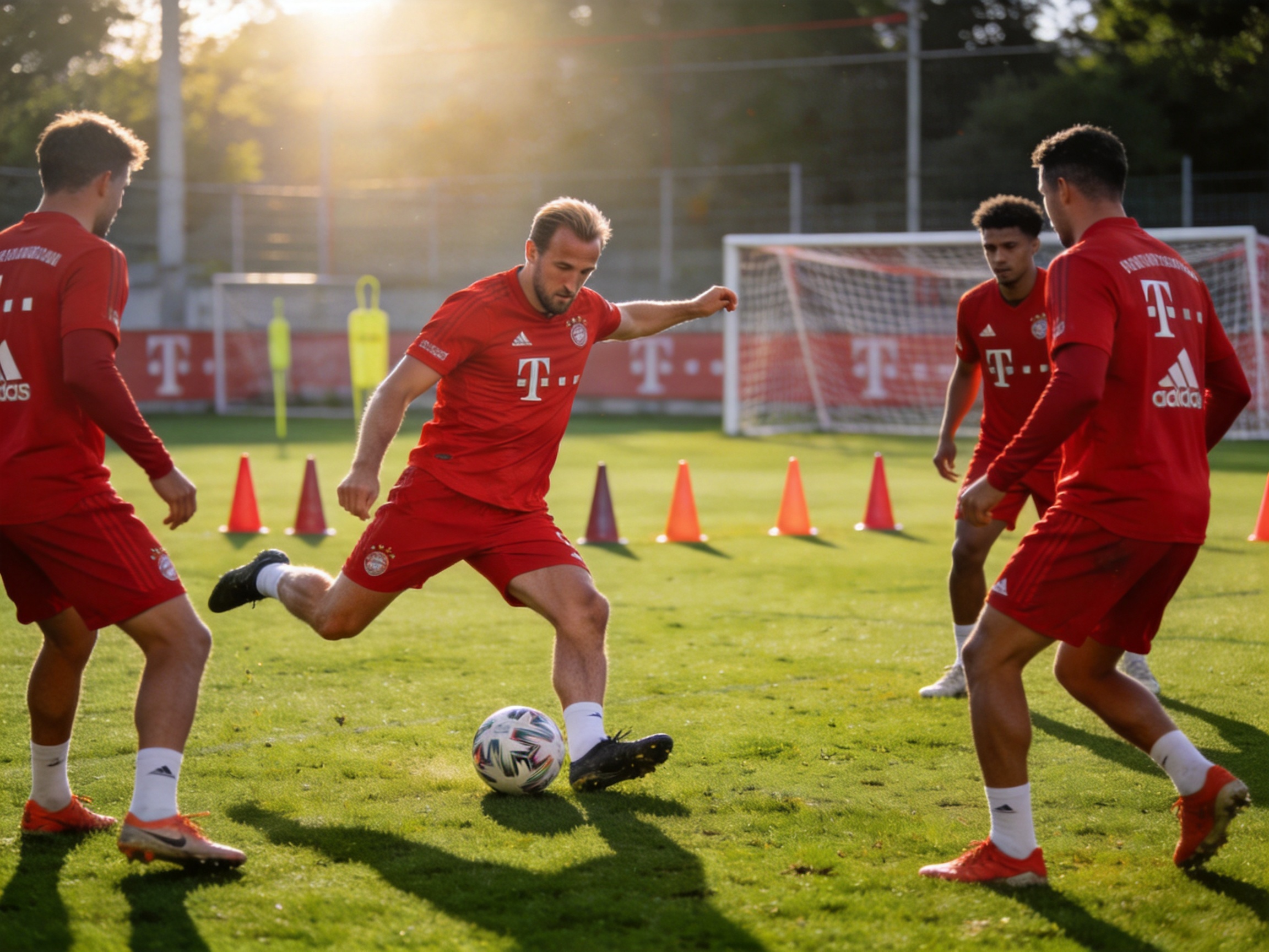 拜仁赛前训练